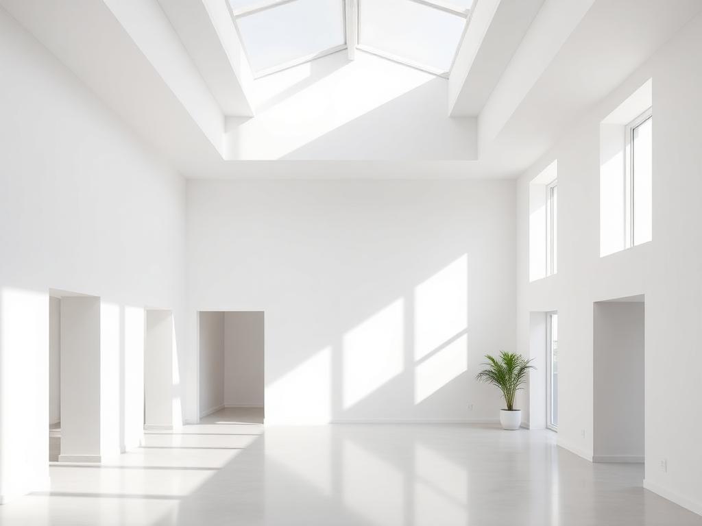 Intérieur d'architecte avec cloisons sèches et finitions de plâtrerie parfaites à Hendaye